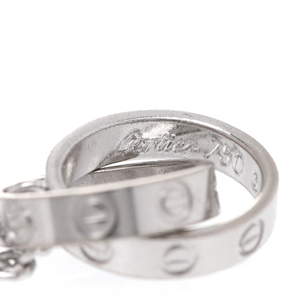 Cartier 18K White Gold Interlocking LOVE Bracelet 4 of 6