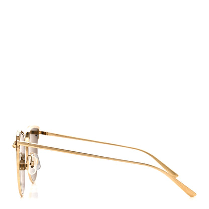 Cartier Panthere De Cartier Cat Eye Sunglasses Gold 3 of 7