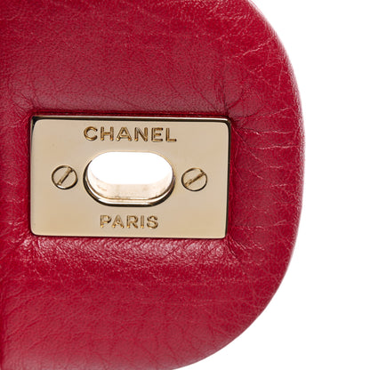 Chanel Calfskin Quilted XXL Travel Flap Bag Red 9 of 14