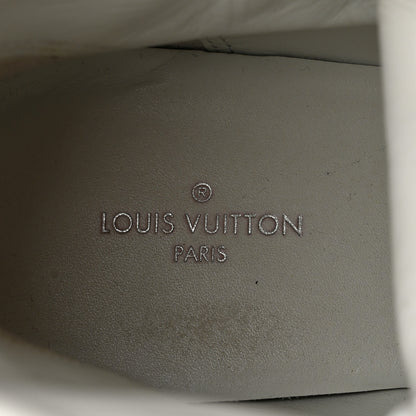 Louis Vuitton Suede Calfskin Crocodile Embossed Patent Monogram Laureate Platform Desert Boots 35 Black 6 of 8