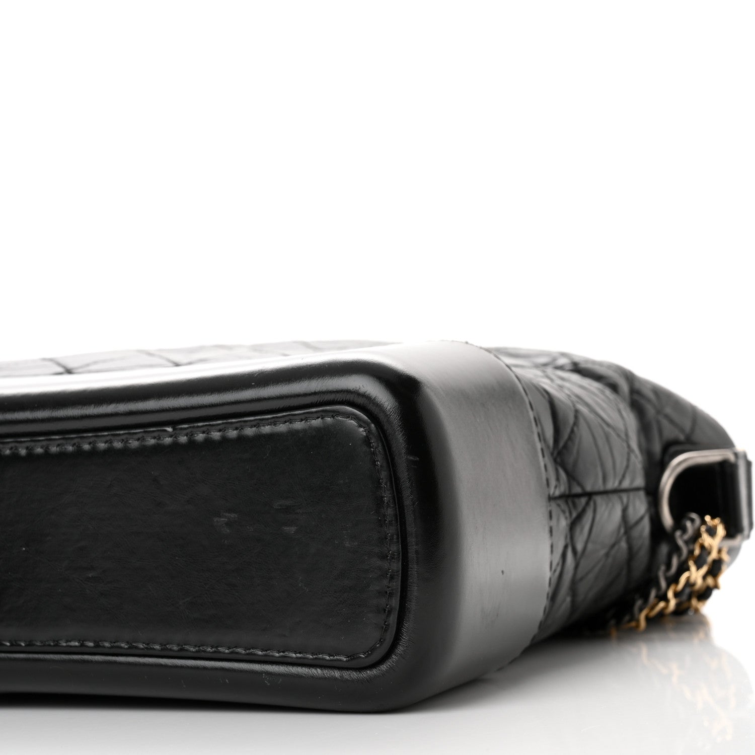 Chanel Aged Calfskin Quilted Large Gabrielle Hobo Black 10 of 11