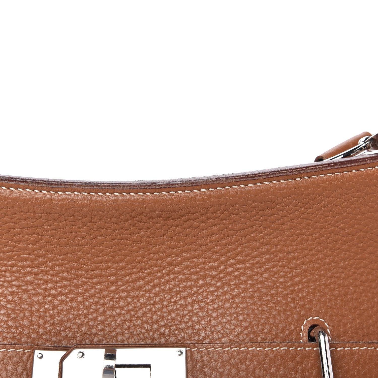 Hermes Taurillon Clemence Jypsiere 34 Gold 13 of 15