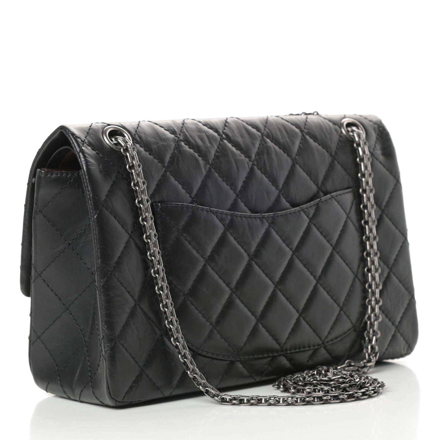 Chanel Aged Calfskin Quilted 2.55 Reissue 226 Flap Black 3 of 13