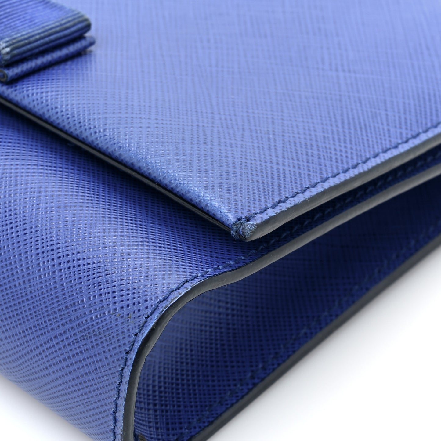 Printed Calfskin Ginny Shoulder Bag Blue