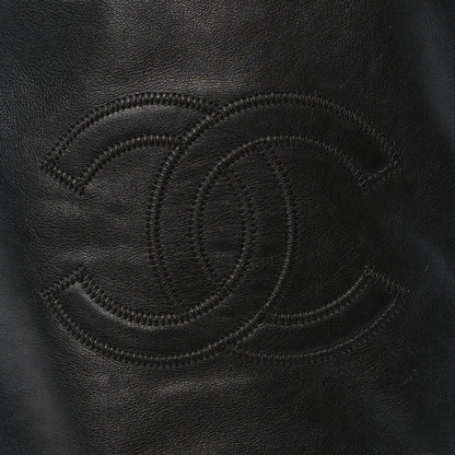 Chanel Calfskin Stitched CC Hobo Black 6 of 6