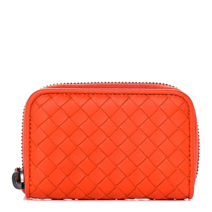 Bottega Veneta Nappa Intrecciato Zip Around Coin Purse 1 of 10