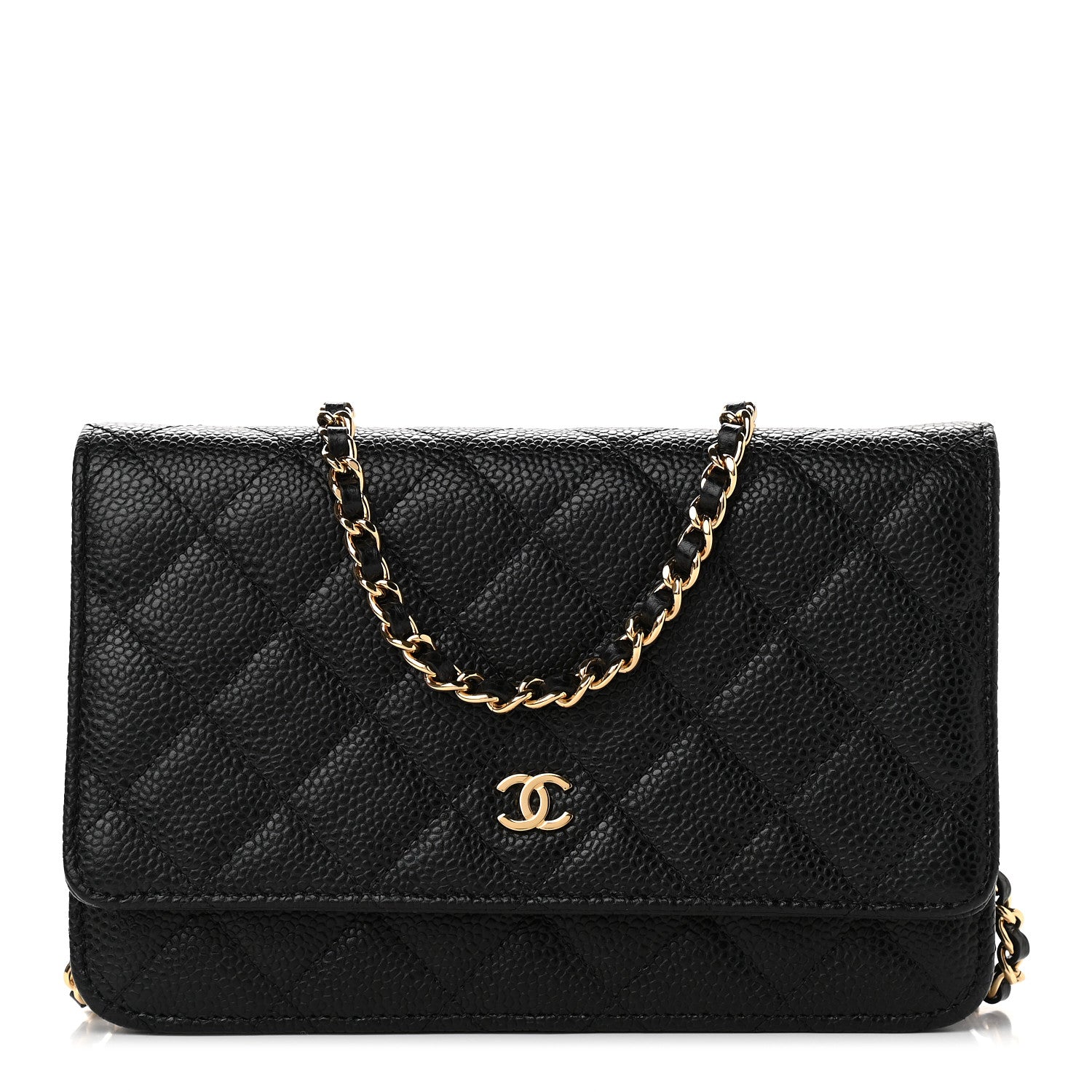 Chanel Caviar Quilted Wallet On Chain WOC Black 1 of 10