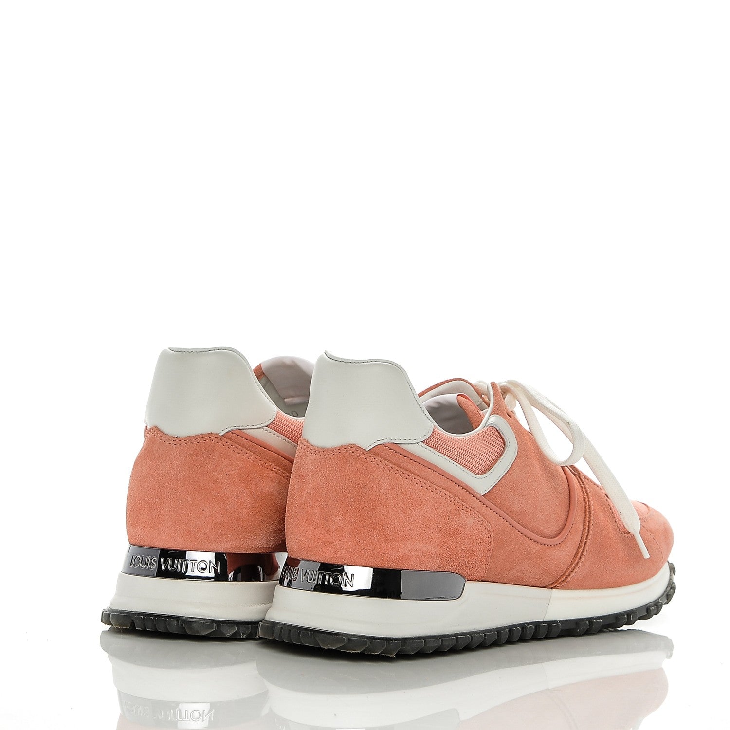 Louis Vuitton Nubuck Suede Run Away Sneakers 36.5 Pink 4 of 6