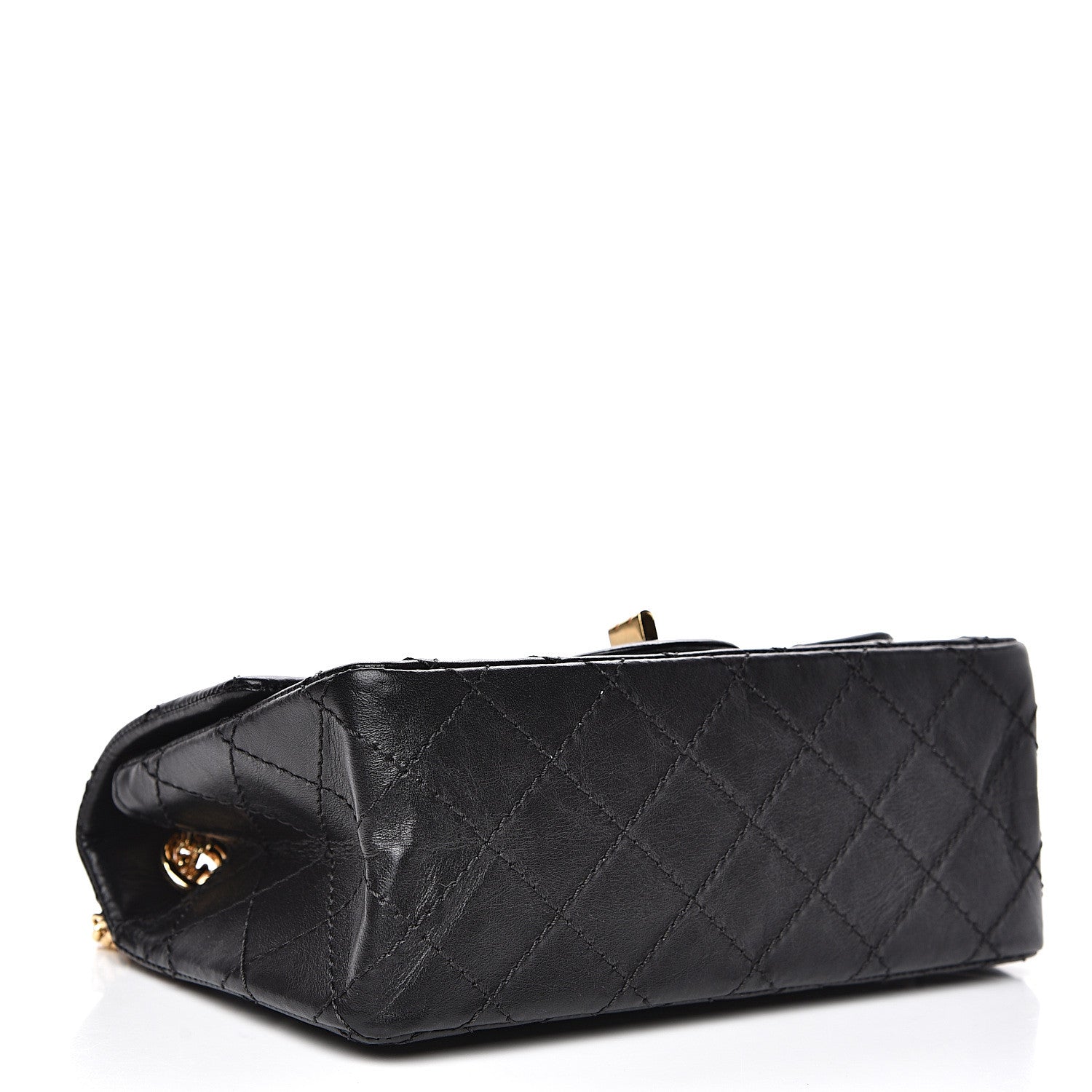 Chanel Aged Calfskin Quilted 2.55 Reissue Mini Flap Black 3 of 8