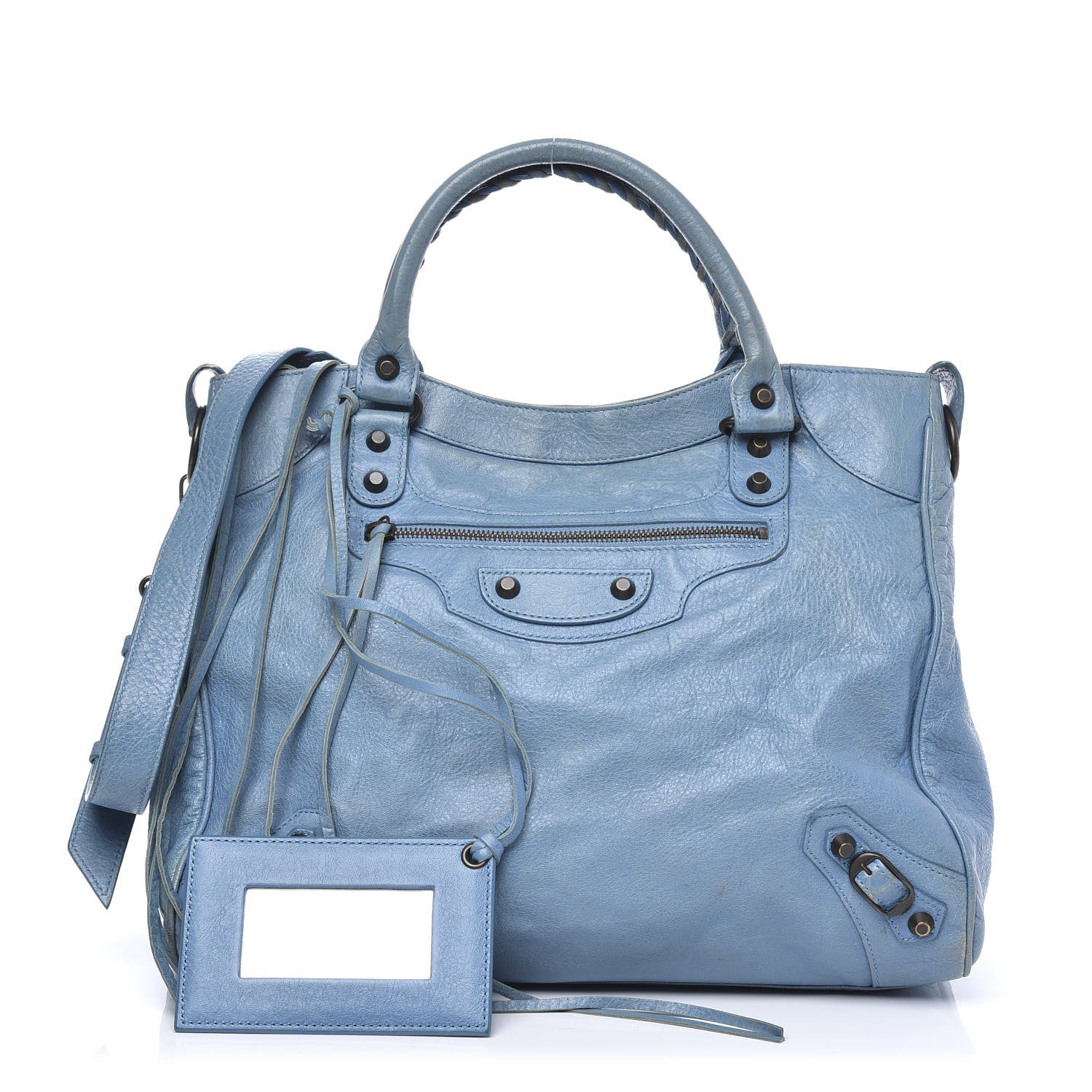 Balenciaga Agneau Classic Hardware Velo Bleu Indigo 1 of 19