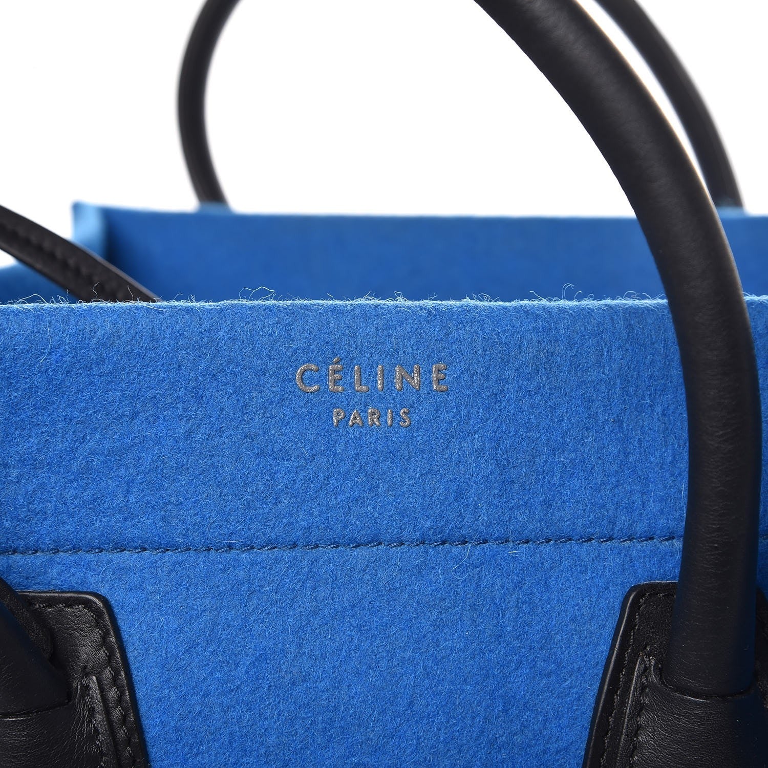 Celine Felt Medium Phantom Luggage Bright Blue 6 of 9