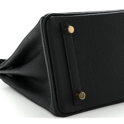 Hermes Togo Birkin 25 Black 9 of 11
