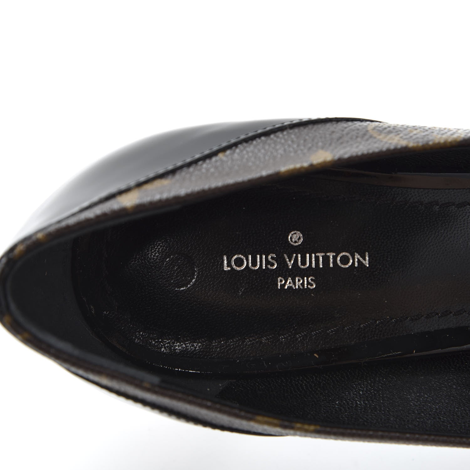 Louis Vuitton Monogram Cherie Pumps 37.5 Black 7 of 10
