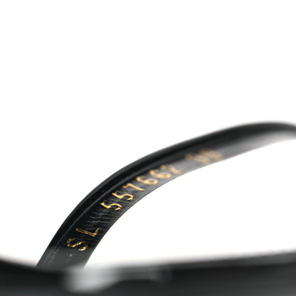 Saint Laurent Patent Calfskin Opyum 110 Sandals 39 Black Gold 9 of 10