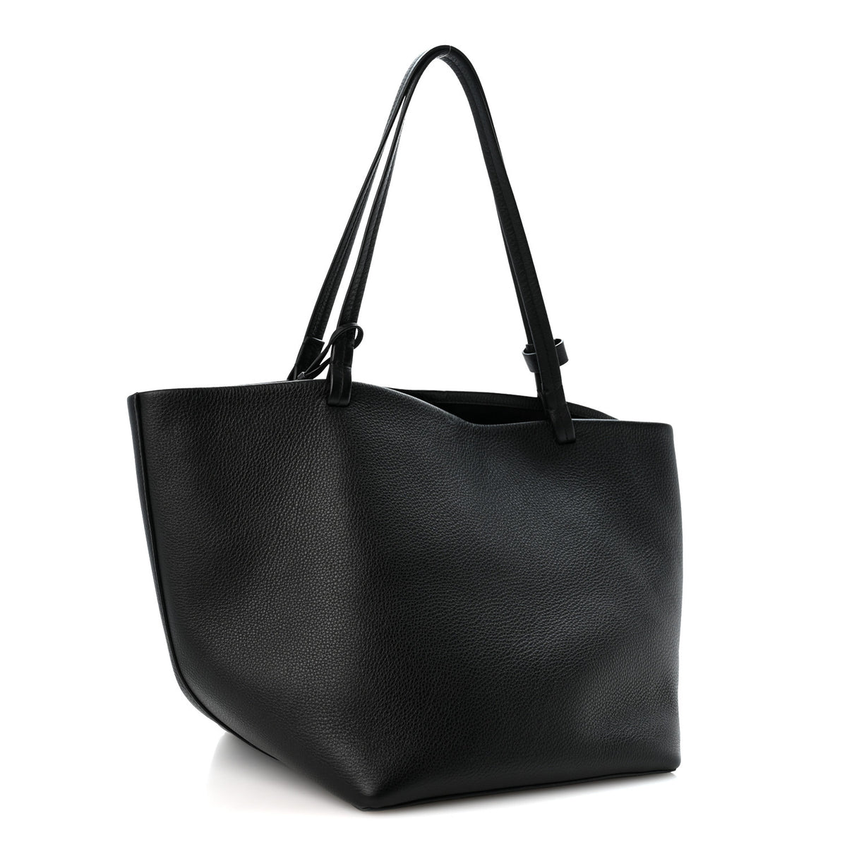 The Row Grained Calfskin Park Tote Three Black 4 of 10