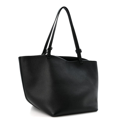 The Row Grained Calfskin Park Tote Three Black 4 of 10