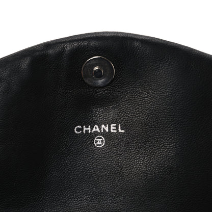 Chanel Lambskin Half Moon Wallet On Chain WOC Black 5 of 10