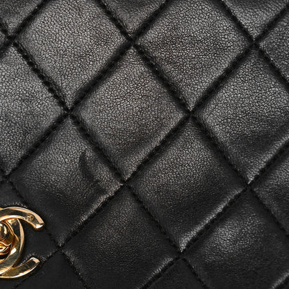 Chanel Lambskin Quilted Small Single Flap Bag Black 10 of 14