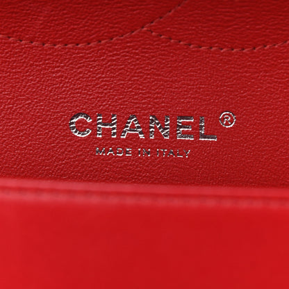 Chanel Lambskin Quilted Jumbo Double Flap Red 6 of 11