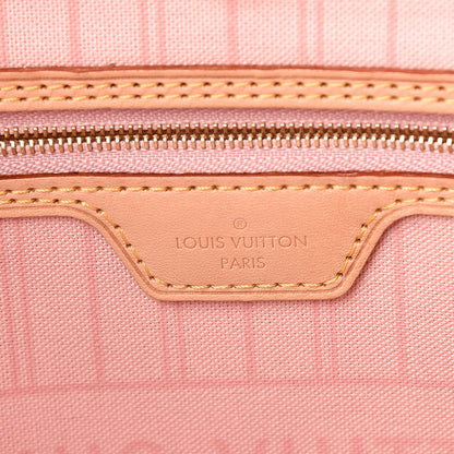Louis Vuitton Damier Azur Neo Neverfull MM Rose Ballerine 6 of 13
