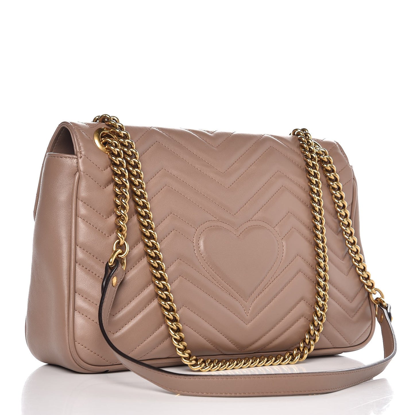 Calfskin Matelasse Medium GG Marmont Shoulder Bag Porcelain Rose
