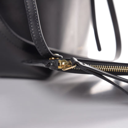 Mansur Gavriel Vegetable Tanned Calfskin Bucket Bag Black Flamma 18 of 28