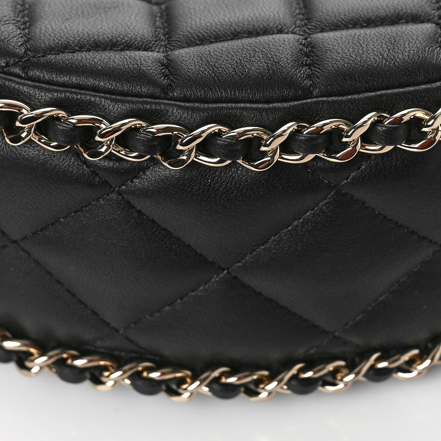 Chanel Lambskin Quilted Small Hobo Bag Black 9 of 10