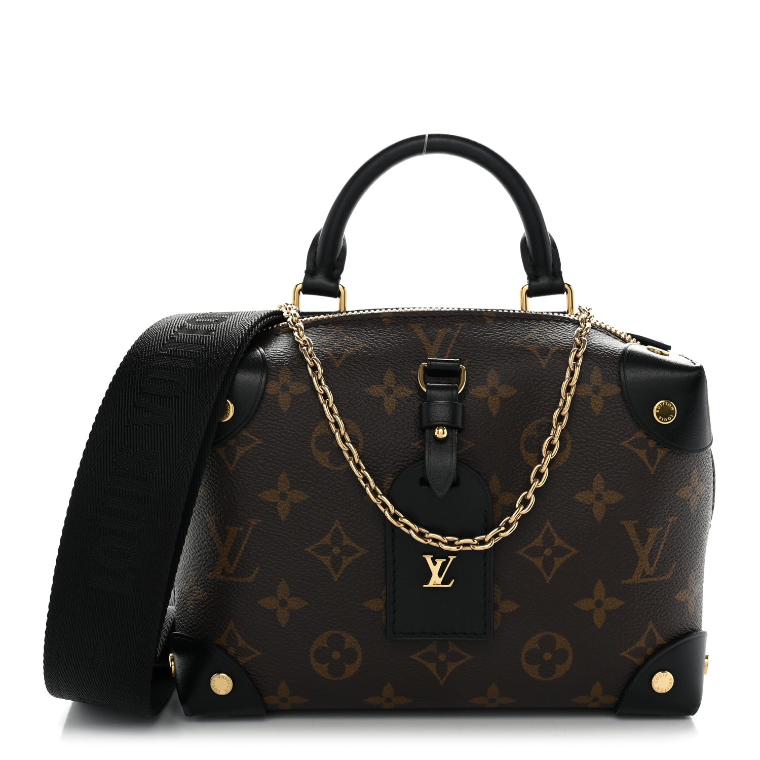 Louis Vuitton Monogram Petite Malle Souple Black 1 of 10