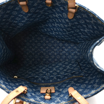 Louis Vuitton Monogram Denim Onthego MM Blue 5 of 11