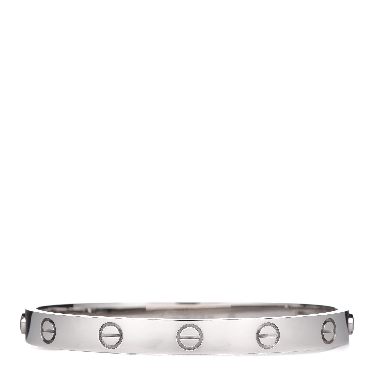 Cartier 18K White Gold LOVE Bracelet 16 3 of 5