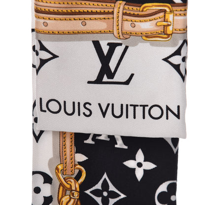 Louis Vuitton Silk Monogram Confidential Bandeau Black 3 of 6