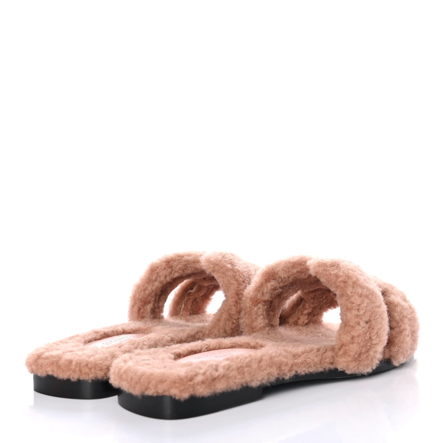 Hermes Woolskin Oran Sandals 35 Rose Aube 3 of 4