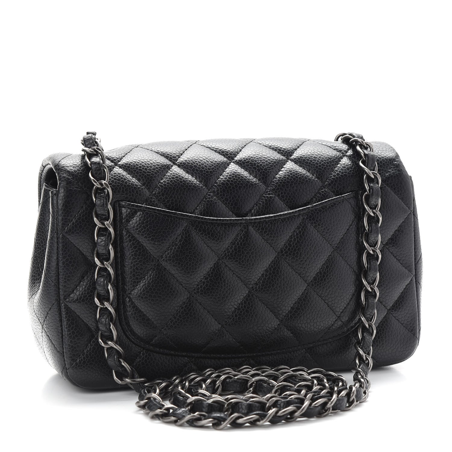 Chanel Caviar Quilted Mini Rectangular Flap Black 3 of 9