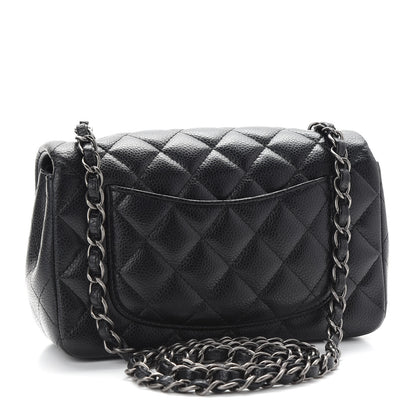 Chanel Caviar Quilted Mini Rectangular Flap Black 3 of 9