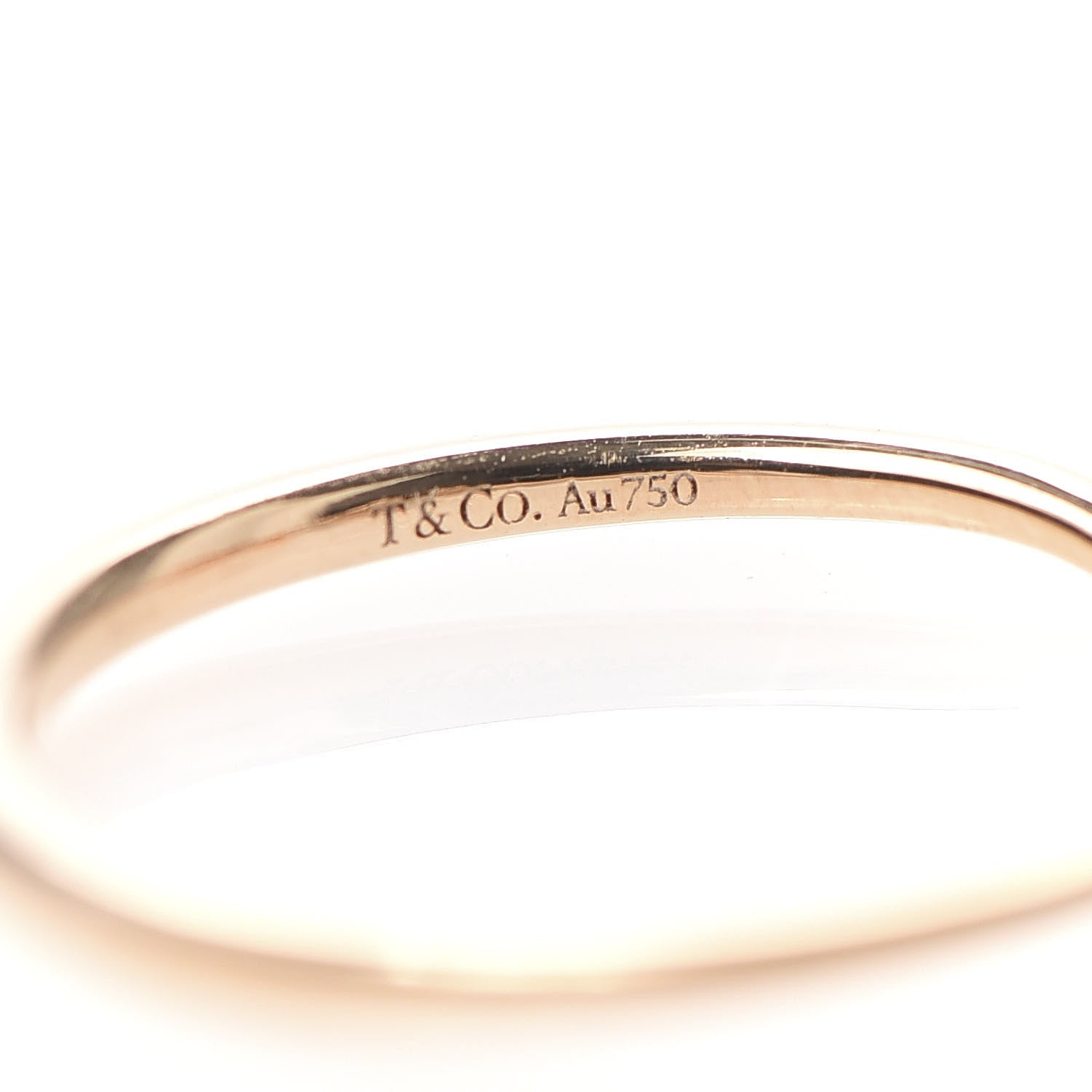 Tiffany 18K Rose Gold Mini Paloma Picasso Graffiti Love Ring 54 6.75 6 of 6