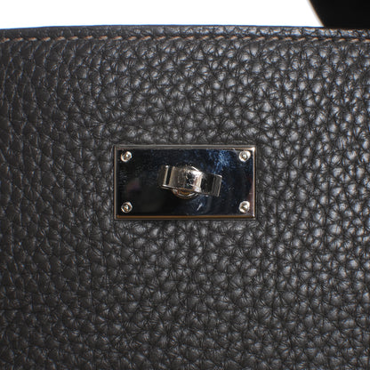 Hermes Taurillon Clemence So Kelly 26 Graphite and Etoupe 8 of 10