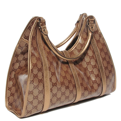 Gucci Crystal Joy Medium Shoulder Bag Brown 3 of 7