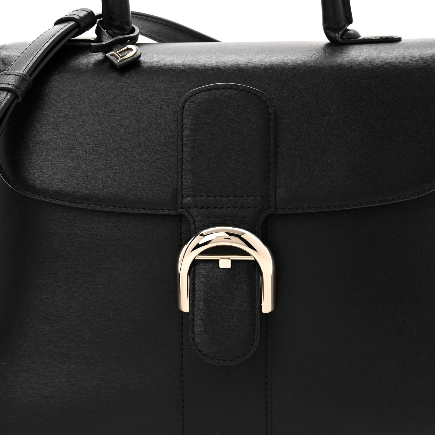 Box Calfskin MM Brillant Satchel Black