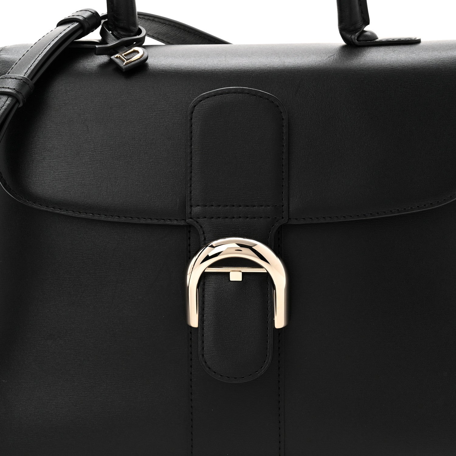 Delvaux Box Calfskin MM Brillant Satchel Black 8 of 11