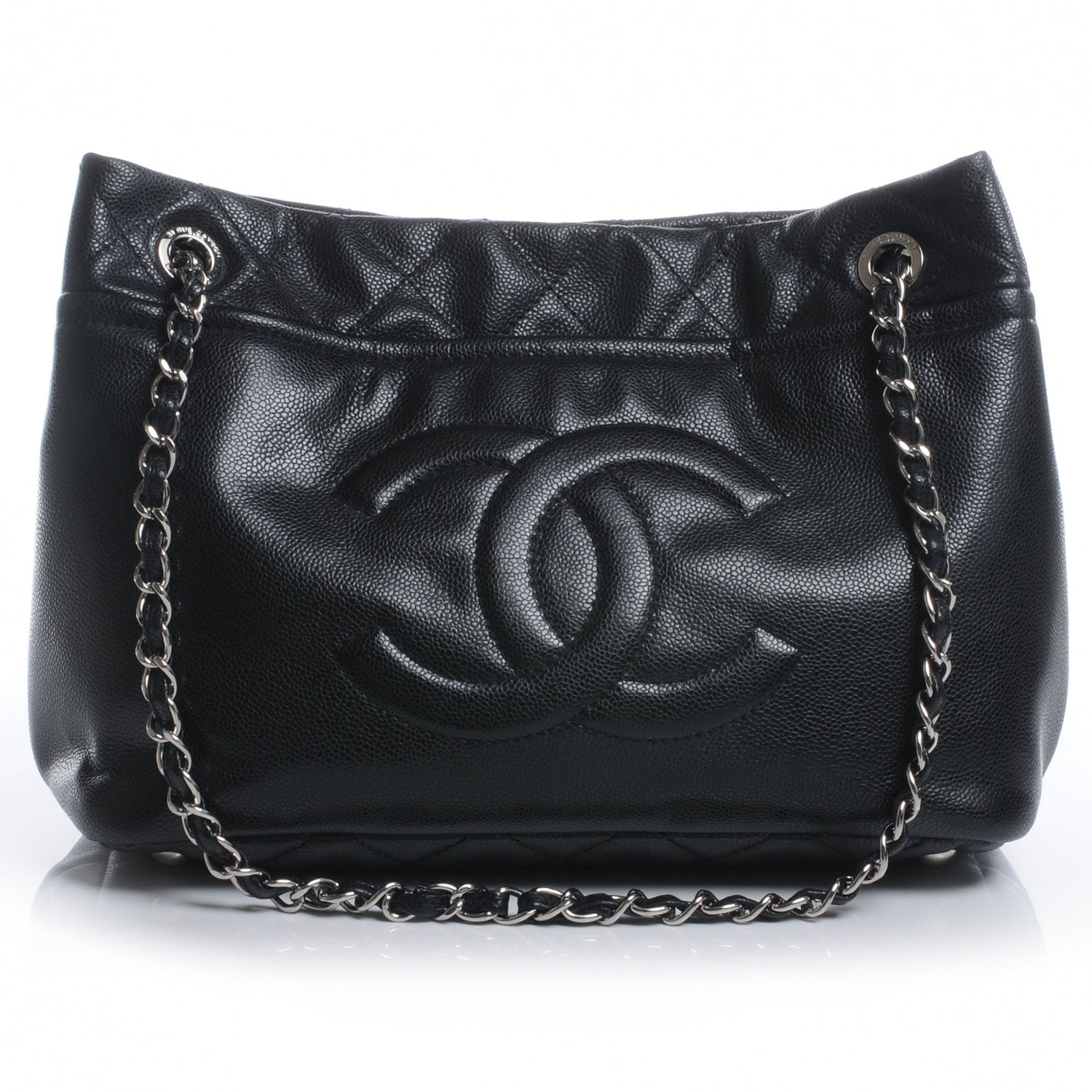 Chanel Caviar CC Timeless Tote Black 1 of 7