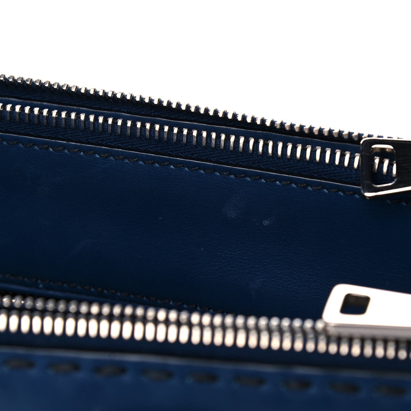 City Calf Hand Stitched Medium Galleria Double Zip Tote Bleuette