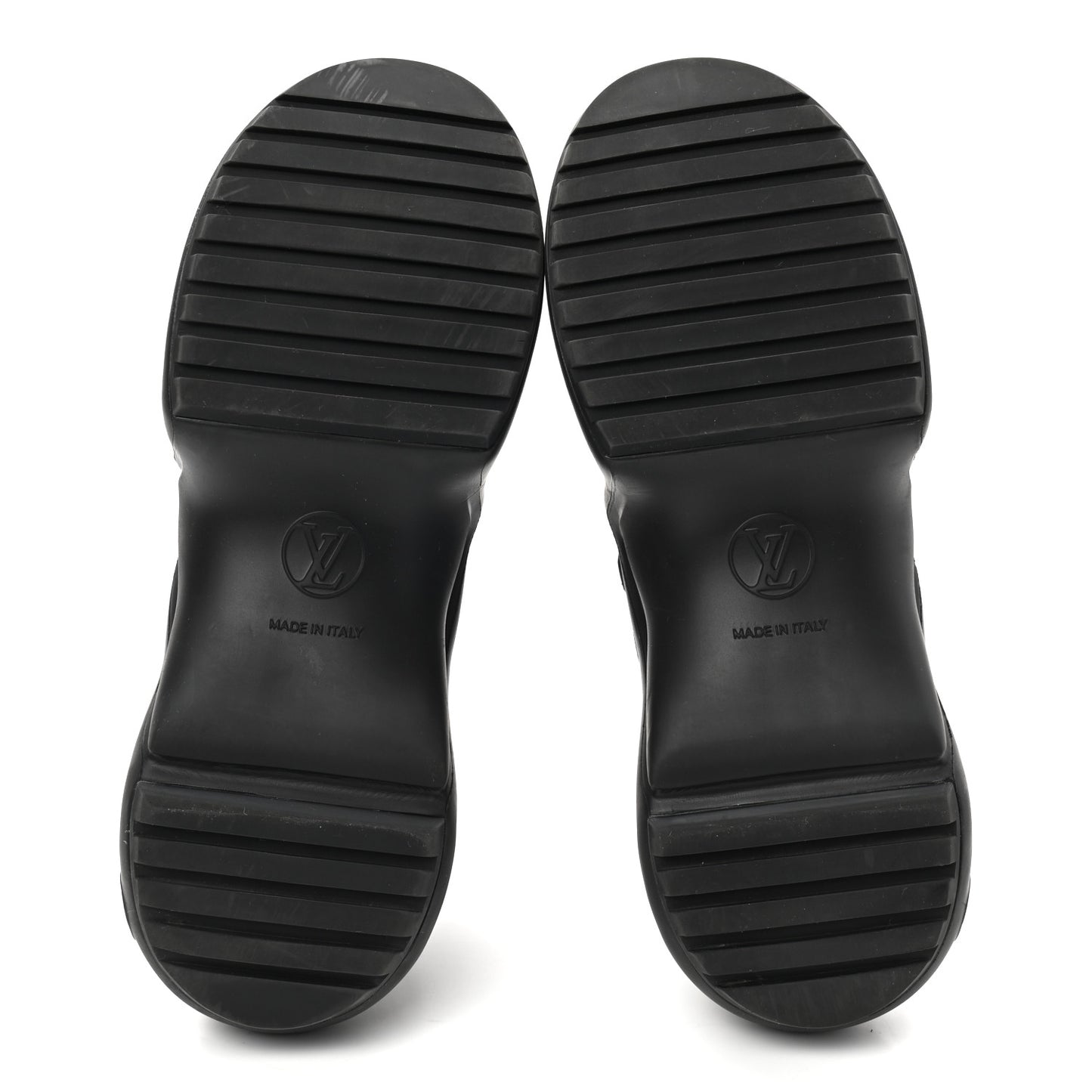 Calfskin Technical Nylon LV Archlight Sneakers 37 Black White