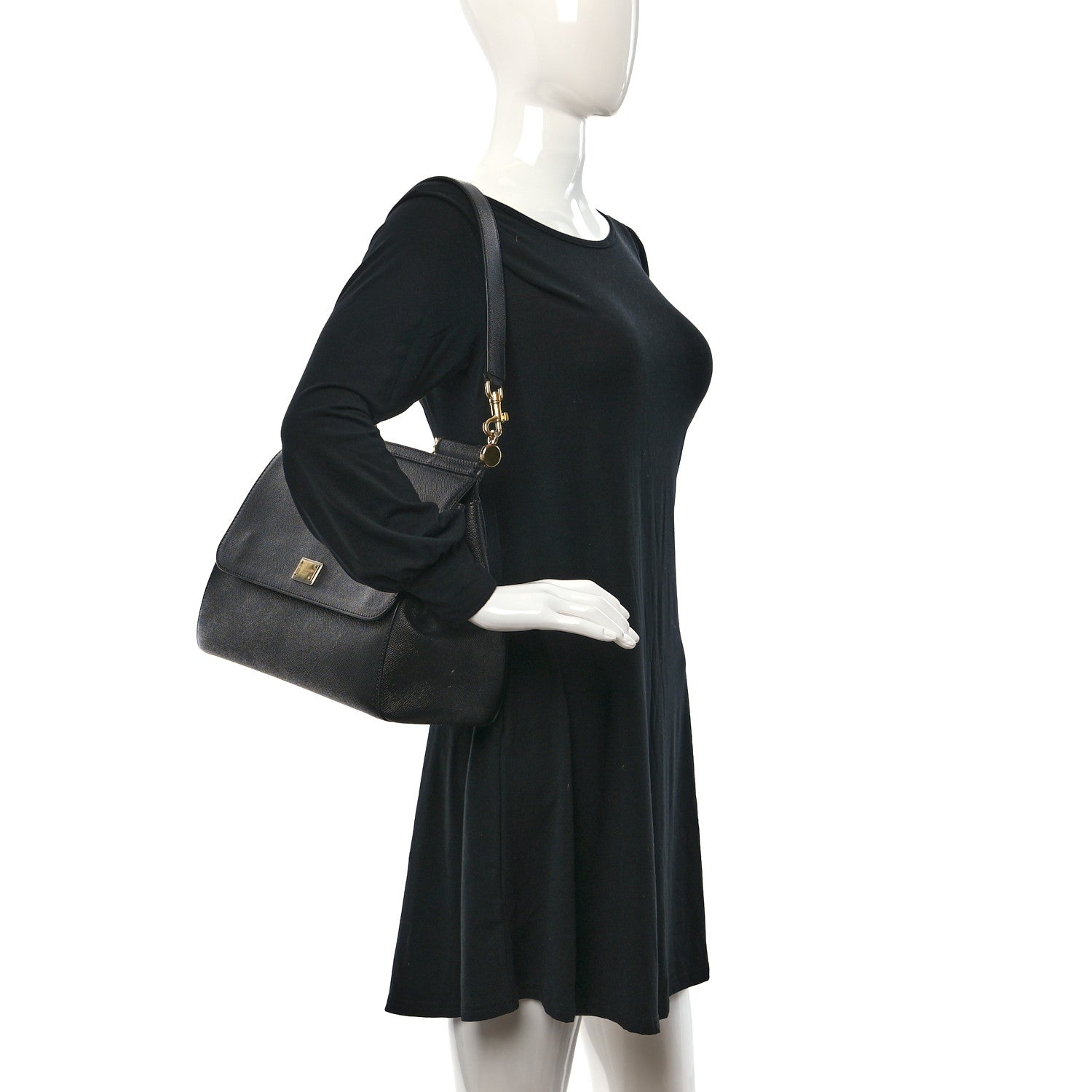 Dolce & Gabbana Dauphine Large Miss Sicily Satchel Black 2 of 10