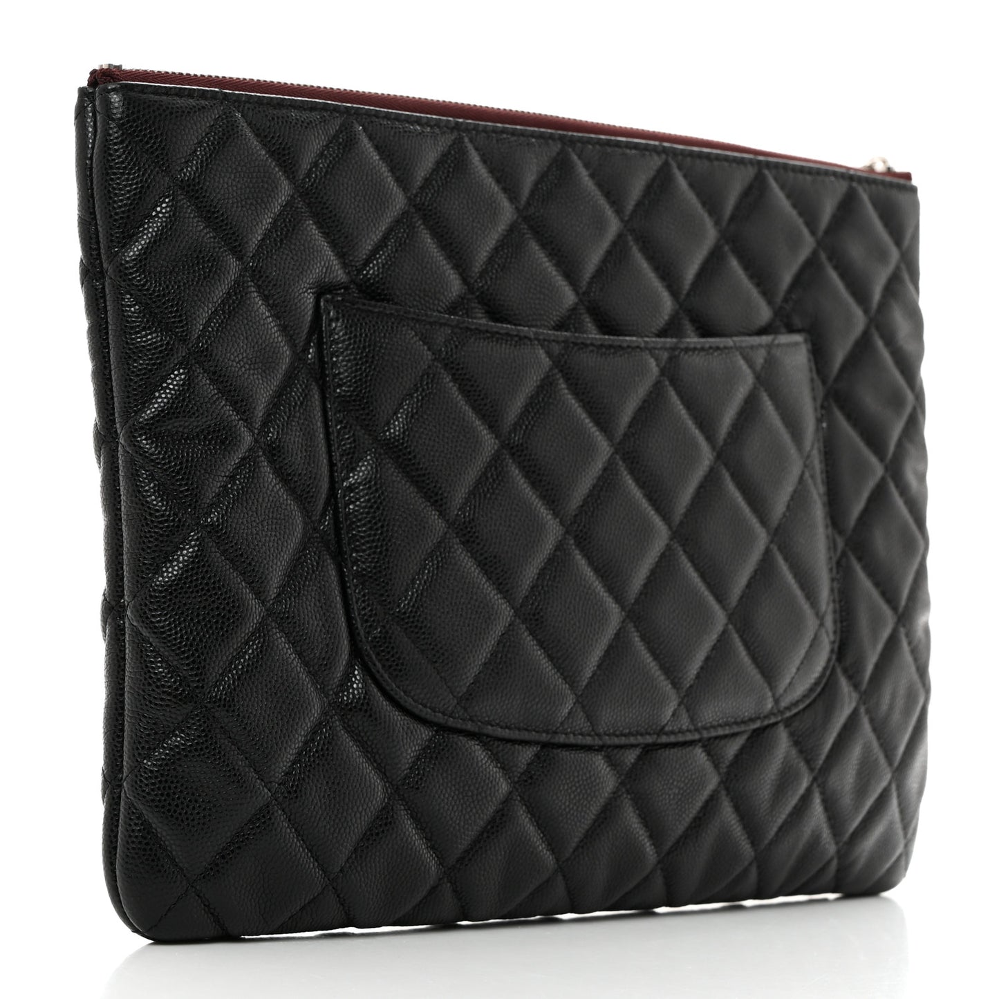 Caviar Quilted Medium Cosmetic Case Black