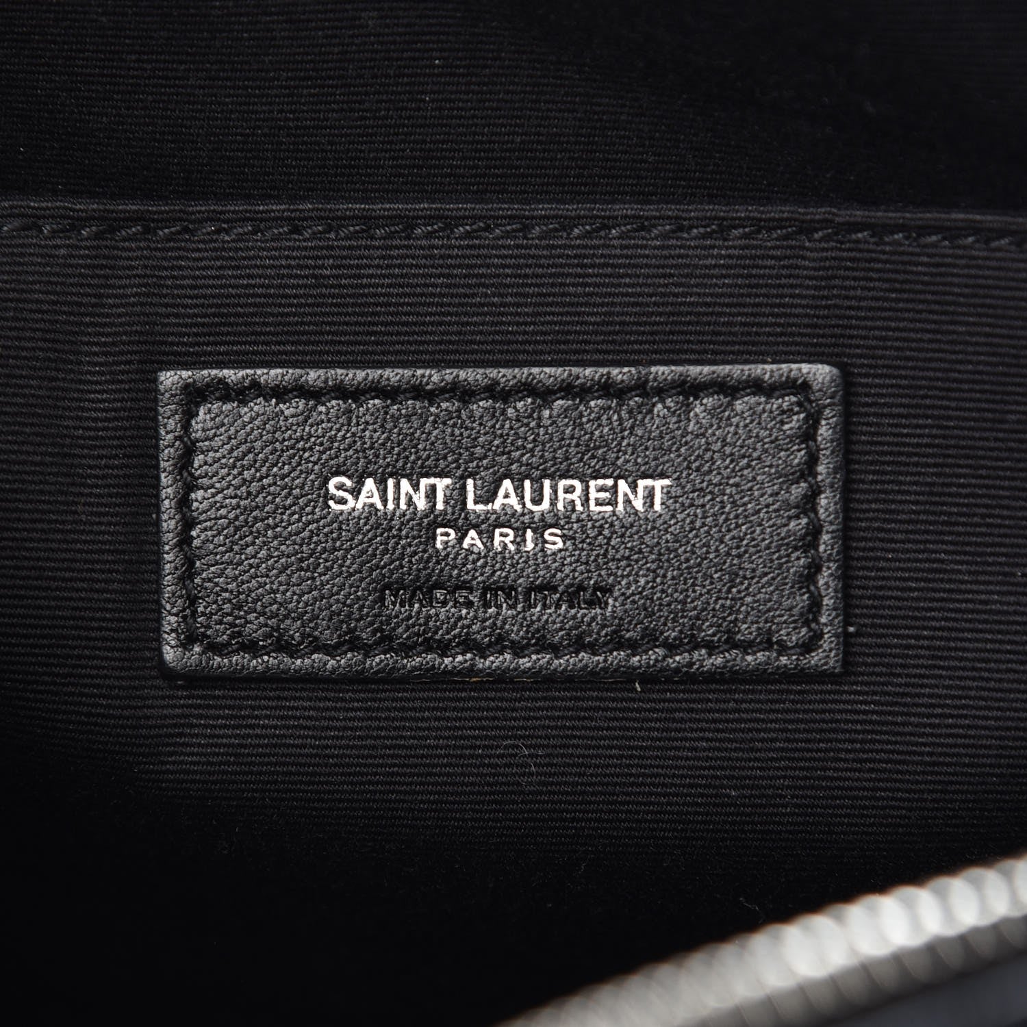 Saint Laurent Lambskin Monogram Small Lou Camera Bag Black 6 of 9