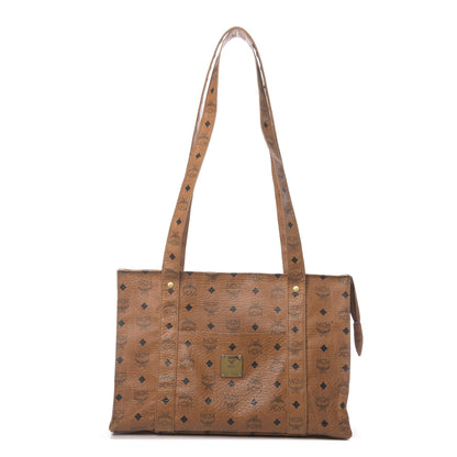 MCM Visetos Shopper Tote Cognac 1 of 16