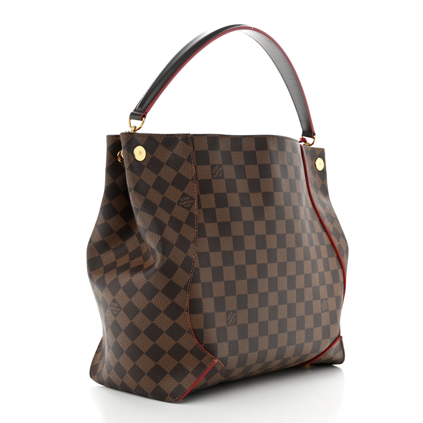 Damier Ebene Caissa Hobo Cherry