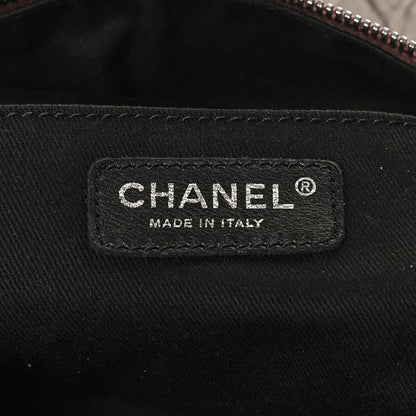 Chanel Distressed Lambskin Vintage Ligne Lady Braid Tote Brown 6 of 11