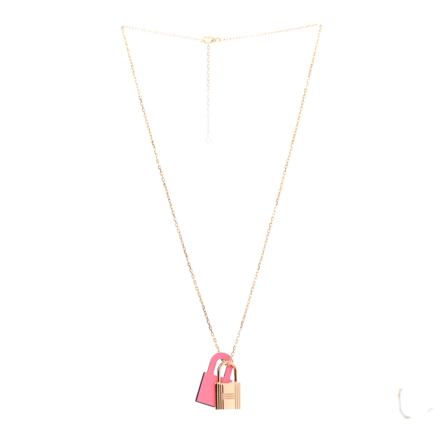 Hermes Swift O'Kelly Pendant Necklace Rose Confetti 3 of 6