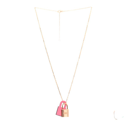 Hermes Swift O'Kelly Pendant Necklace Rose Confetti 3 of 6